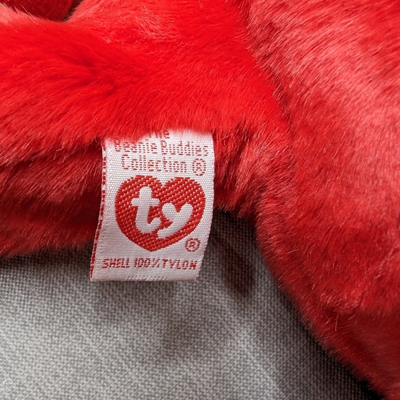 1995 1998 TY Beanie Buddies Babies Snort Red Bull Plush Toy 9" 15" Lot Of 2 - Picture 9 of 13